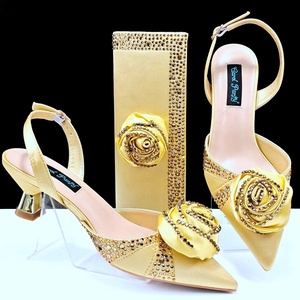 <span class=keywords><strong>Scarpe</strong></span> e Borsa Italiane con Paillettes Abbinabili, Set per Matrimoni Nigeriani, <span class=keywords><strong>Scarpe</strong></span> e Borsa Coordinati per Cerimonie Nuziali - Product Image 4