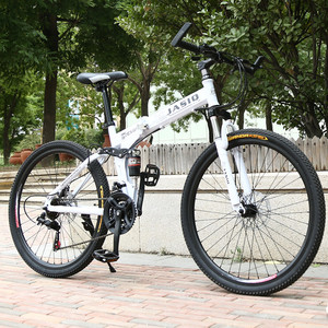 Nhà Máy Bán Buôn 24/26/27.5 Inch Thiết Kế Tùy Chỉnh Đầy Đủ Hệ Thống Treo Xe Đạp Gấp Xe Đạp Leo Núi Sepeda Libat - Product Image 4