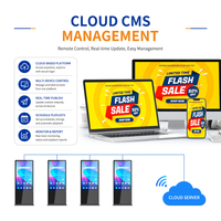Kiosco de Señalización Digital con Soporte de Piso, Pantalla LCD Vertical de 43 Pulgadas, Software CMS Gratuito para Android, Reproductor de Publicidad para Tiendas Minoristas
