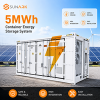 Conteneur BESS solaire SunArk Pro 1MWh 5MWh avec technologie de refroidissement liquide au lithium-ion IP55 pour grands projets énergétiques à grande échelle