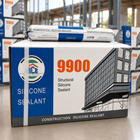 Scellant silicone neutre haute qualité résistant aux UV et aux intempéries pour mur rideau 9900, mastic flexible pour joints, construction et emballage domestique