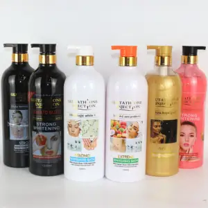 1200ml OEM Custom Private Label Body Wash Skin Lightening Smoothing Guta Kojic White Organic Natural Whitening Shower Gel