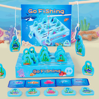 Jeu de pêche magnétique en bois Montessori pour enfants de 2 à 5 ans, coordination œil-main, cadeaux éducatifs préscolaires, boîte surprise