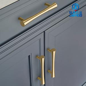 Jiehao Cabinet Door And Drawer Handles Brass Long Bar Shape Modern Design Durable Furniture Hardware For Cabinet Shoe Cabinet - Product Image 2