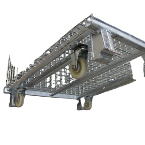 Hypacage Nhiệm Vụ Nặng Nề Dây Thép Không Gỉ Lưới Pallet Lồng <span class=keywords><strong>Stackable</strong></span> Gỗ Và Kim Loại Pallet Giá Lưu Trữ Dây <span class=keywords><strong>Container</strong></span> - Product Image 3