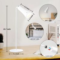 4 1 lampe de bureau LED modulaire écologique magnétique détachable tactile gradable sans fil lampe de table pince pour chambre à coucher lecture murale