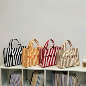 <b>Large</b> Capacity Shopping Tote <b>Bags</b> for Women Girls <b>Canvas</b> Messenger Shoulder <b>Bag</b> Beach Daily Use Handle Handbag - Product Image 2