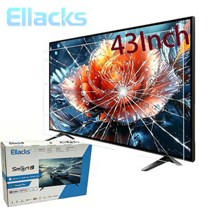 Téléviseur intelligent Android à double vitrage ultra-fin de <span class=keywords><strong>43</strong></span> <span class=keywords><strong>pouces</strong></span>, DVB T2 WiFi 4K/2K FHD LED, cadre métallique, anti-explosion, prix direct usine - Product Image 1