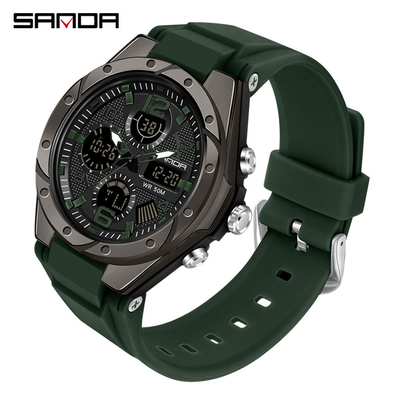 6062 black green rubber ring-womens style
