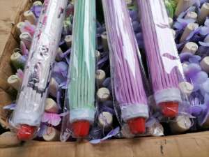 Parapluie Fait Main en Soie Japonaise et Chinoise, Style Classique, Décoration de Plafond Droite, Artisanat pour Mariage, Parasols en Papier - Product Image 3