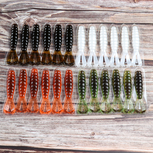 Señuelo artificial blando de acero inoxidable con cola en T flotante, impreso <span class=keywords><strong>ZMAN</strong></span>, salado, 7cm 3g, para Ned Rig, tipo gusano blando, para Black Pit Bass - Product Image 3
