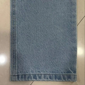 Tissu denim brut non lavé bleu indigo 100% coton sergé pour jeans et pantalons style vintage – Rouleau de denim en gros - Product Image 1
