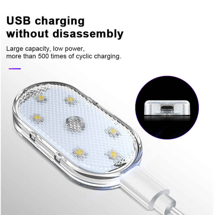 Colorful Mini Rgb Lights Rechargeable Mini LED Car USB Light Car ...