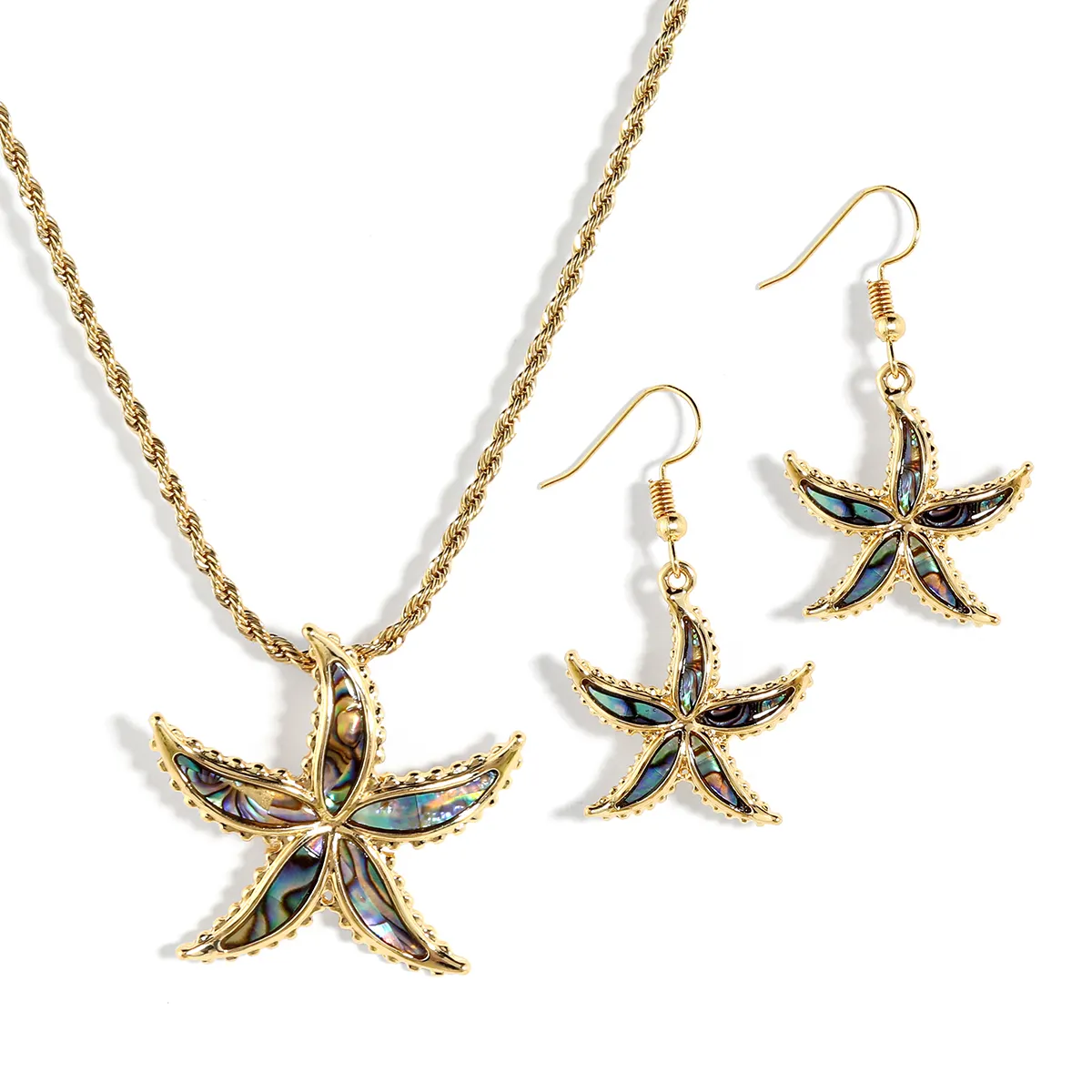 2023 New Hot Selling Fashion necklace earrings brazilian jewelry set 18k gold plated women gift