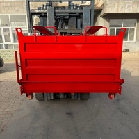 Bac à ferraille basculant auto-déchargeur pour chariot élévateur, grande capacité, multi-prises de levage, haute capacité de charge, pour le recyclage des déchets d'usine de fabrication