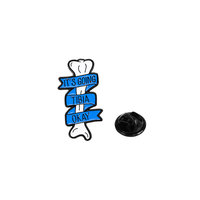 YINI Fabricant En Gros Personnalisé En Alliage De Zinc Émail Pin - "It's Going Tibia Okay" Unique Pun-driven Design Os-shaped Pins
