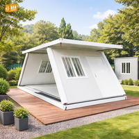 Maisons de jardin modulaires portables pliables à 2 chambres, préfabriquées, minuscules maisons, conteneurs de bureau pliables d