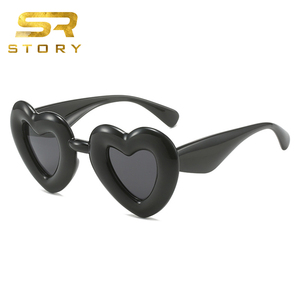 <span class=keywords><strong>HISTOIRE</strong></span> XY88982 2025 Marque <span class=keywords><strong>De</strong></span> Mode Designer À La Mode Y2K Gonfler Coeur Lunettes <span class=keywords><strong>De</strong></span> Soleil Lourd Épais Cadre Rose <span class=keywords><strong>Amour</strong></span> Lunettes <span class=keywords><strong>De</strong></span> Soleil Femmes Hommes - Product Image 1