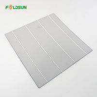 Vente en gros de cellules solaires monocristallines 158*158mm 4BB, efficacité 23%, service OEM pour l'alimentation portable