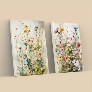 Decorazione casa soggiorno nordico moderno piante fresche acquerello parete arte stampata <span class=keywords><strong>fiori</strong></span> selvatici pittura <span class=keywords><strong>su</strong></span> <span class=keywords><strong>tela</strong></span> - Product Image 1