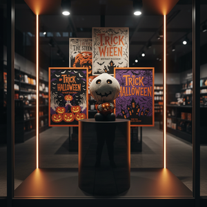 Statue KW en résine faite à la main, figurine fantôme lumineuse Halloween 2026, accessoire d'<span class=keywords><strong>horreur</strong></span> étanche, décoration durable pour maison hantée - Product Image 3