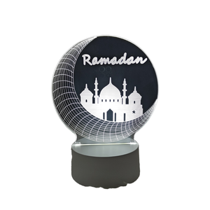 Nueva Lámpara Nocturna 3D Moderna 2026, LED USB de 5W, Acrílica, Luz Cálida, Elegante, con Ilusión Óptica 3D de Anime, para Dormitorio Infantil, CRI10 - Product Image 1