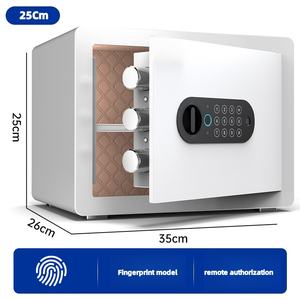 Piccolo blocco a chiave in acciaio da 25cm Anti-furto scatola sicura per l'home Office e l'hotel invisibile per bambini - Product Image 3