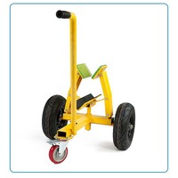 Chariot autobloquant industriel pour dalles de granit et de marbre Chariot de manutention de panneaux à 2/4 roues pour le transport et le déplacement de pierres