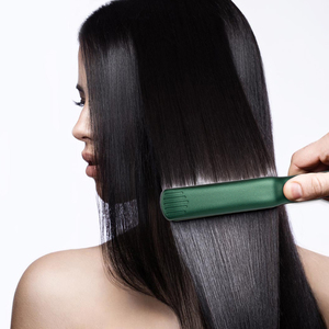 Hot bán nhà máy giá nhanh nhiệt lên nhôm nhỏ bangs phẳng sắt tùy chỉnh xách tay 2 trong 1 tóc ép tóc và Curler - Product Image 2