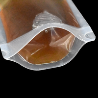 Sachet Doypack à bec verseur pour jus et boissons, personnalisé, transparent, souple, en plastique pour liquides, Échantillons gratuits offerts 1000