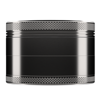Broyeur à herbes et tabac magnétique en aluminium noir VA de 63 mm, 4 parties, accessoires pour fumeurs