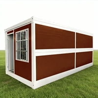 Maison préfabriquée mobile pliable - Conception compacte - Travail en extérieur / Résidence d'urgence - Couleurs personnalisables