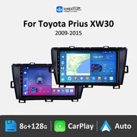 UIS7862 QLED DSP 8G+128G Android 10 pour Toyota Prius XW30 2009 - 2015 Autoradio Lecteur multimédia vidéo GPS Navi Stéréo CarPlay
