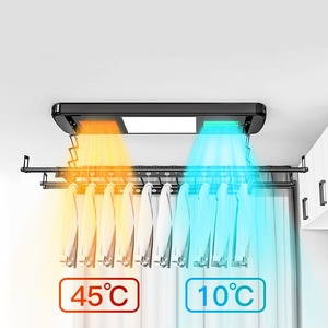 Tendedero eléctrico inteligente invisible con elevación automática integrada y barra oculta para secar ropa - Product Image 3