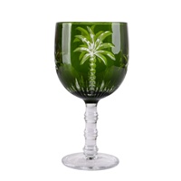 Gobelets en Verre Motif Cocotier RXCG03 Style Européen et Américain, Capacité 101-200ml, Vente en Gros Fabricant pour Restaurants et Usage Domestique