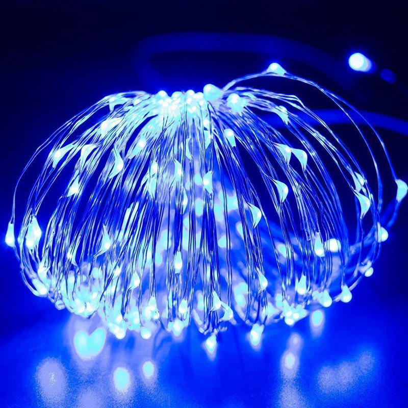 Cable azul/plateado