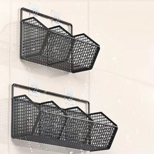 <span class=keywords><strong>Nouvelle</strong></span> étagère murale de rangement pour oignons, gingembre, ail, condiments et épices, panier de drainage sans perçage pour légumes et fruits, pour <span class=keywords><strong>cuisine</strong></span> - Product Image 2