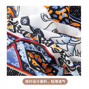 <span class=keywords><strong>Pantalones</strong></span> Harem Tailandeses para Mujer, Estilo Étnico de Xishuangbanna, Yunnan, con Estampado Vintage, Antimosquitos, Estilo del Sudeste Asiático - Product Image 3