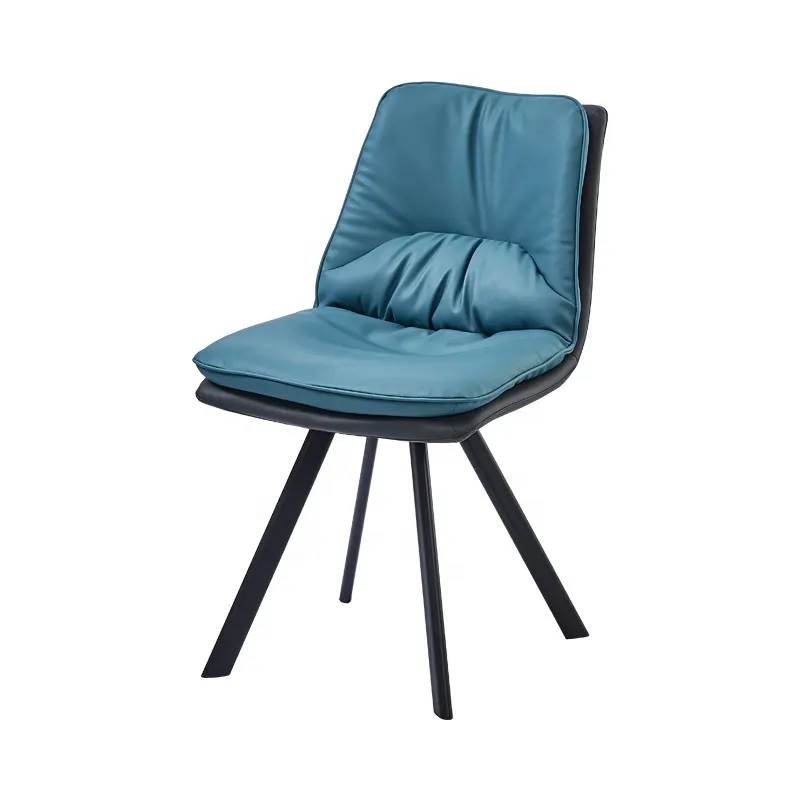 Nordic Light Luxo Double Deck Cadeira De Jantar Moderna Simples Voltar Soft Bag Cadeiras Do Restaurante