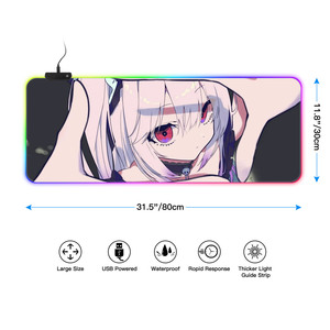 FLAME SNAKE Cartoon Serie RGB Licht für Mauspad XL 800*300mm , 80 30 Gaming <span class=keywords><strong>Mouse</strong></span> Pad Lieferant, Gaming RGB <span class=keywords><strong>Mouse</strong></span> pad - Product Image 2