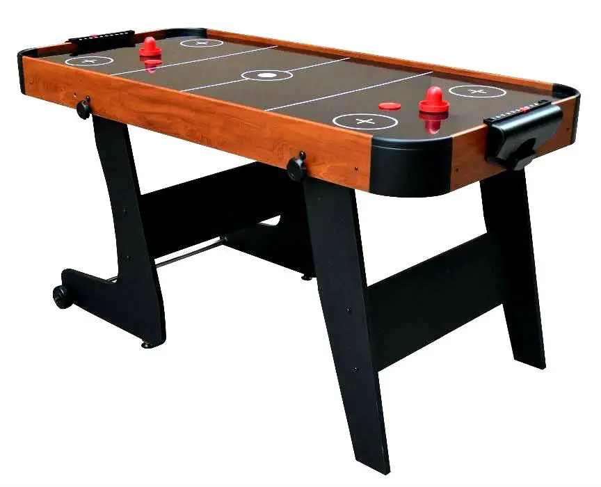 Indoor Family Games Entertainment Foldable 6FT 7FT MDF E-SCORER Electric Air Hockey Table Folding Legs