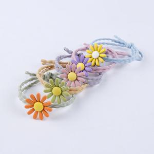 Coletero coreano estilo HyunA con margaritas, linda banda para el cabello, coletero, accesorio versátil para el cabello de mujer estilo Mori Girl - Product Image 4