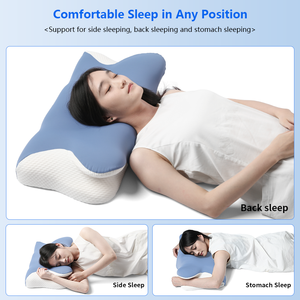 Thấp moq giường ngủ đường viền bên ngủ chống ngáy cổ tử cung chỉnh hình bộ nhớ bọt gối - Product Image 6