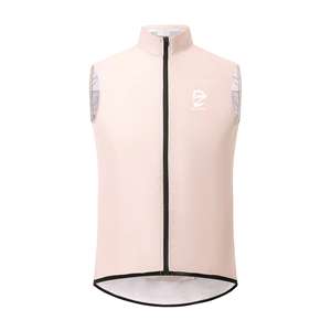 Gilet de cyclisme unisexe coupe-vent à séchage rapide avec logo personnalisé de haute qualité et panneaux latéraux en mesh pour l'entraînement en extérieur - Product Image 1