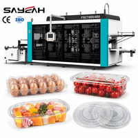 Multi-station automatische PP PS PVC PET plastic thermoformmachine voor het maken van eier- en fruitbakjes