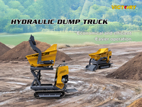 Vente directe usine VTA500S Mini-dumper sur chenilles hydraulique à benne basculante haute pour le transport