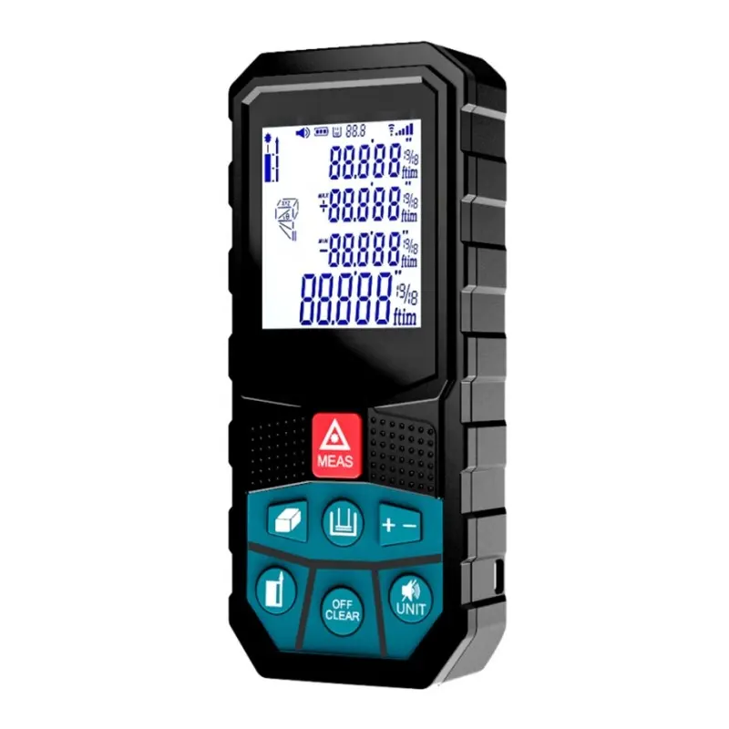 High Precision 40-120m Measure Tool Mini Laser Rangefinder Digital Laser Distance Meter with LCD Displaying