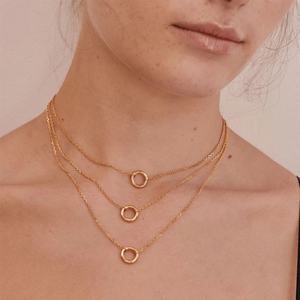 Collar con Colgante de Oro que No se Deslustra, con Cadena de Acero Inoxidable Fino de 18k, Collar de Moda para Mujer - Product Image 2