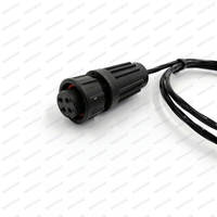 SS304 SS316 Sensor temperatur, Sensor temperatur bengkok RTD PT100 PT1000 dengan colokan penerbangan untuk panggangan BBQ dan Oven