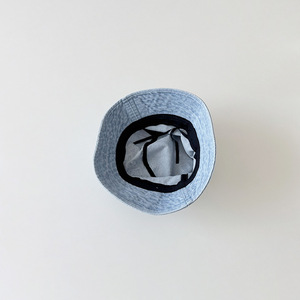 Sombrero de <span class=keywords><strong>Pescador</strong></span> para Niñas, Estilo Coreano, con Flores de Mezclilla, 100% Algodón, Transpirable, Protección Solar - Product Image 6